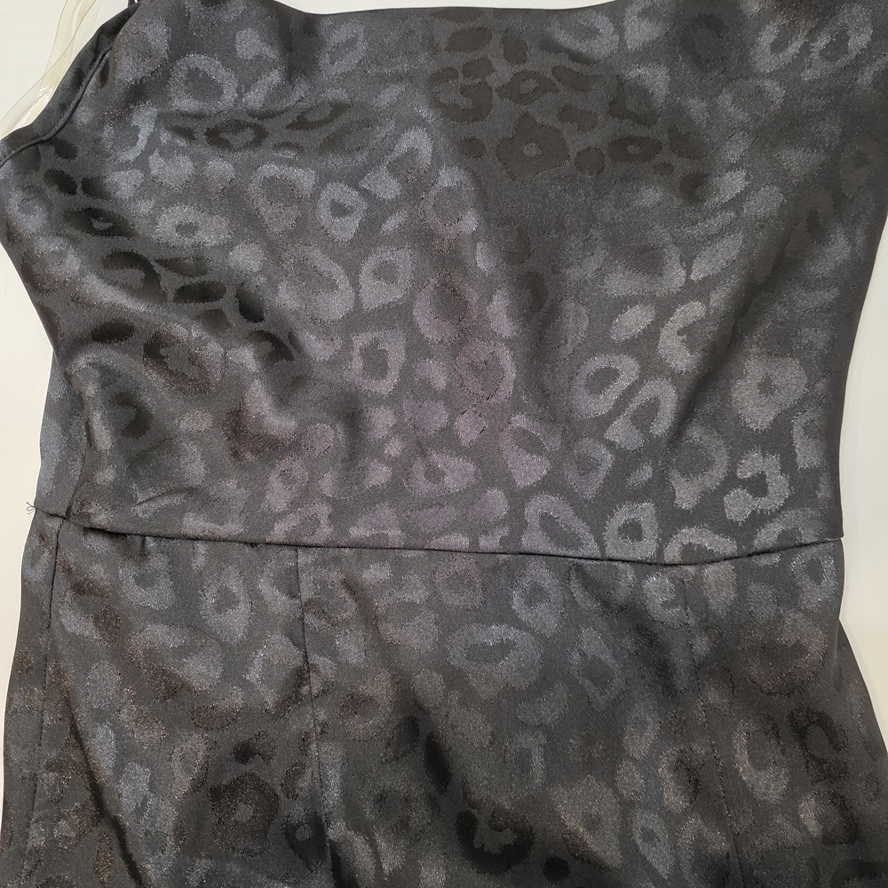 Fashion Nova Black Leopard Dress